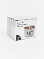 Ceramic Storage Jar with Wooden Lid - Image 2