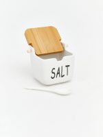 Ceramic Storage Jar with Wooden Lid - Image 4
