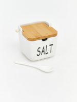 Ceramic Storage Jar with Wooden Lid - Image 6