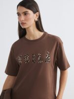 Crew Neck Letter Printed Women's T-Shirt