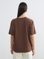 Crew Neck Letter Printed Women's T-Shirt - Image 5