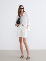 Hole-Knitted Oversize Women's Shirt - Image 2