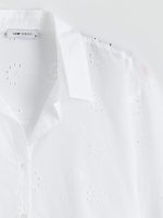 Hole-Knitted Oversize Women's Shirt - Image 6