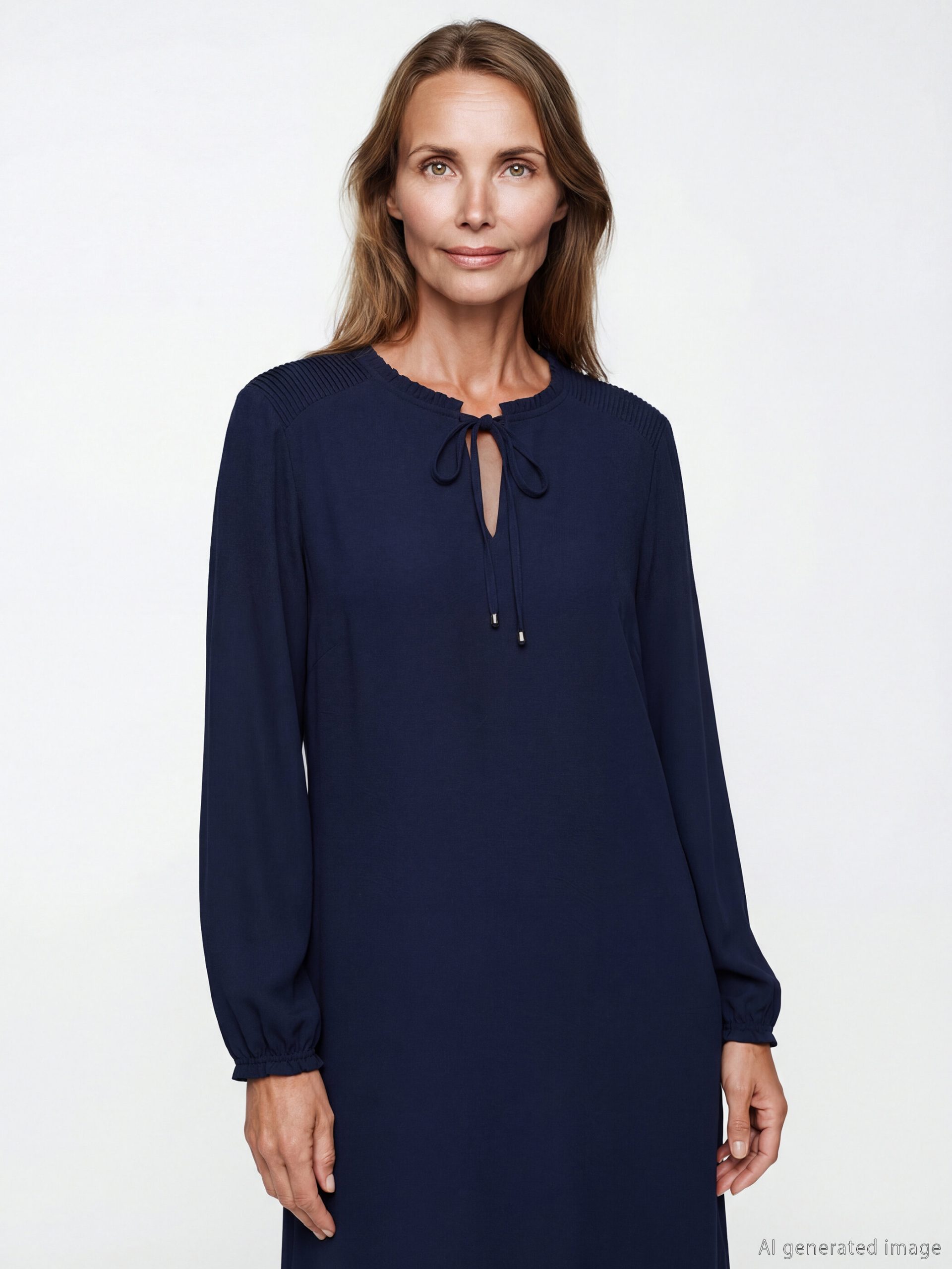 Tie Neck Dress