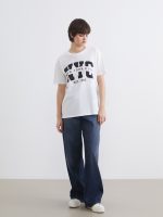 Crew Neck NYC Printed Women's T-Shirt - Image 2