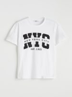 Crew Neck NYC Printed Women's T-Shirt - Image 5