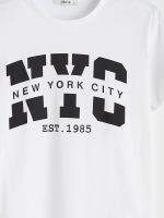 Crew Neck NYC Printed Women's T-Shirt - Image 6