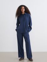 Oversize Modal Blend Women's Shirt - Image 2