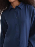 Oversize Modal Blend Women's Shirt - Image 3