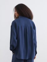 Oversize Modal Blend Women's Shirt - Image 4