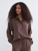 Oversize Modal Blend Women's Shirt - Image 7