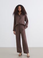 Oversize Modal Blend Women's Shirt - Image 8