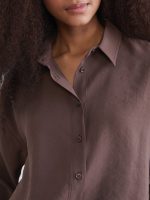 Oversize Modal Blend Women's Shirt - Image 9