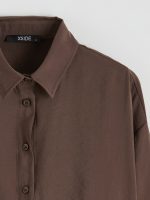 Oversize Modal Blend Women's Shirt - Image 12