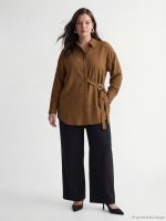 Floral Women's Shirt Tunic with Belt - Image 6
