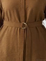 Floral Women's Shirt Tunic with Belt - Image 7