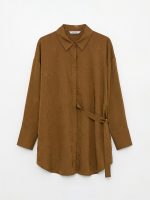 Floral Women's Shirt Tunic with Belt - Image 9
