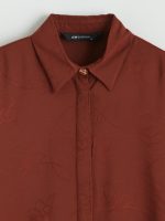 Floral Women's Shirt Tunic with Belt - Image 12
