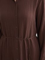 Textured Oversize Women's Shirt Tunic - Image 3