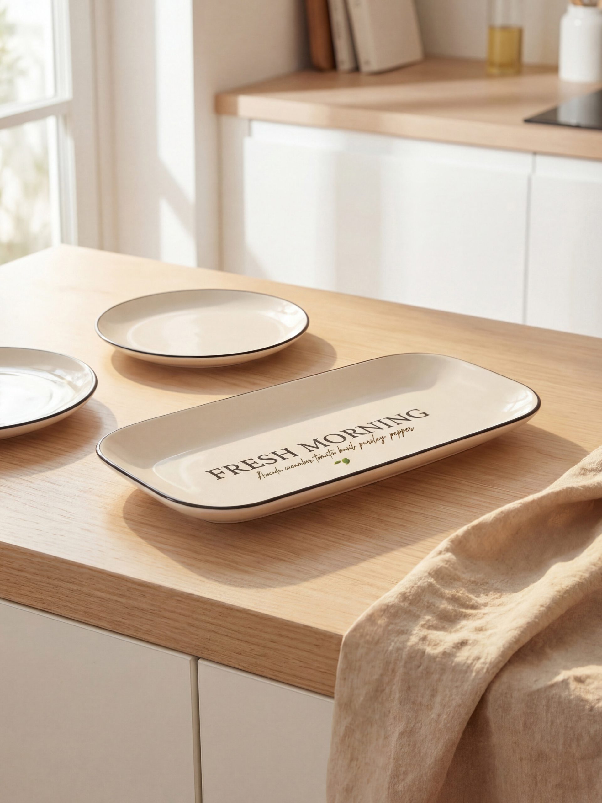 Printed Ceramic Serving Plate