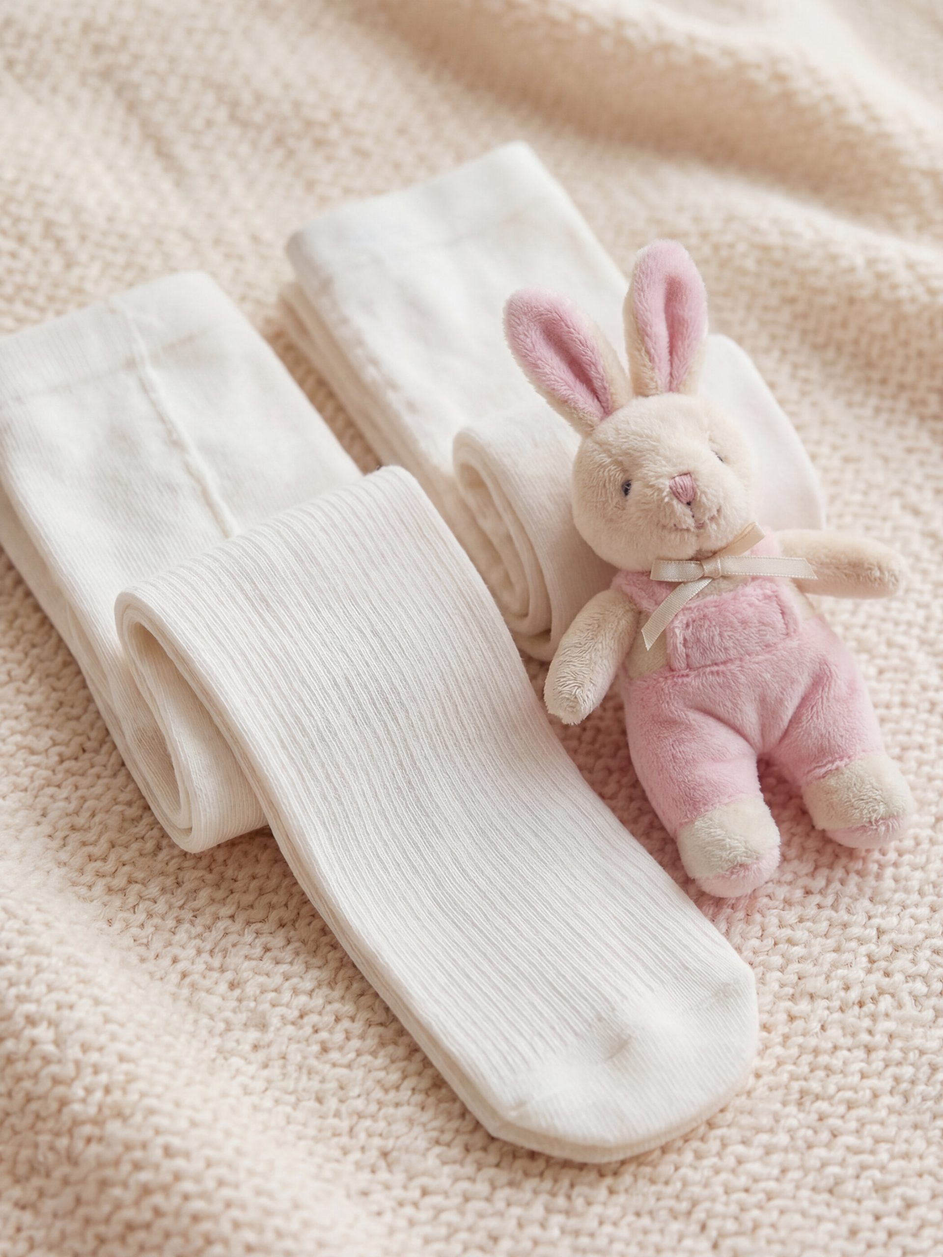 L_20261-S61935Z1-Q6K_A.jpg Baby Girls' Thin Tights 2 Pack - Image 1