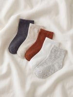 Non-Slip Sole Baby Boys' Ankle Socks 5 Pack