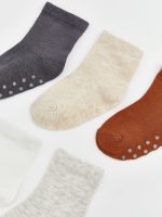 Non-Slip Sole Baby Boys' Ankle Socks 5 Pack - Image 3