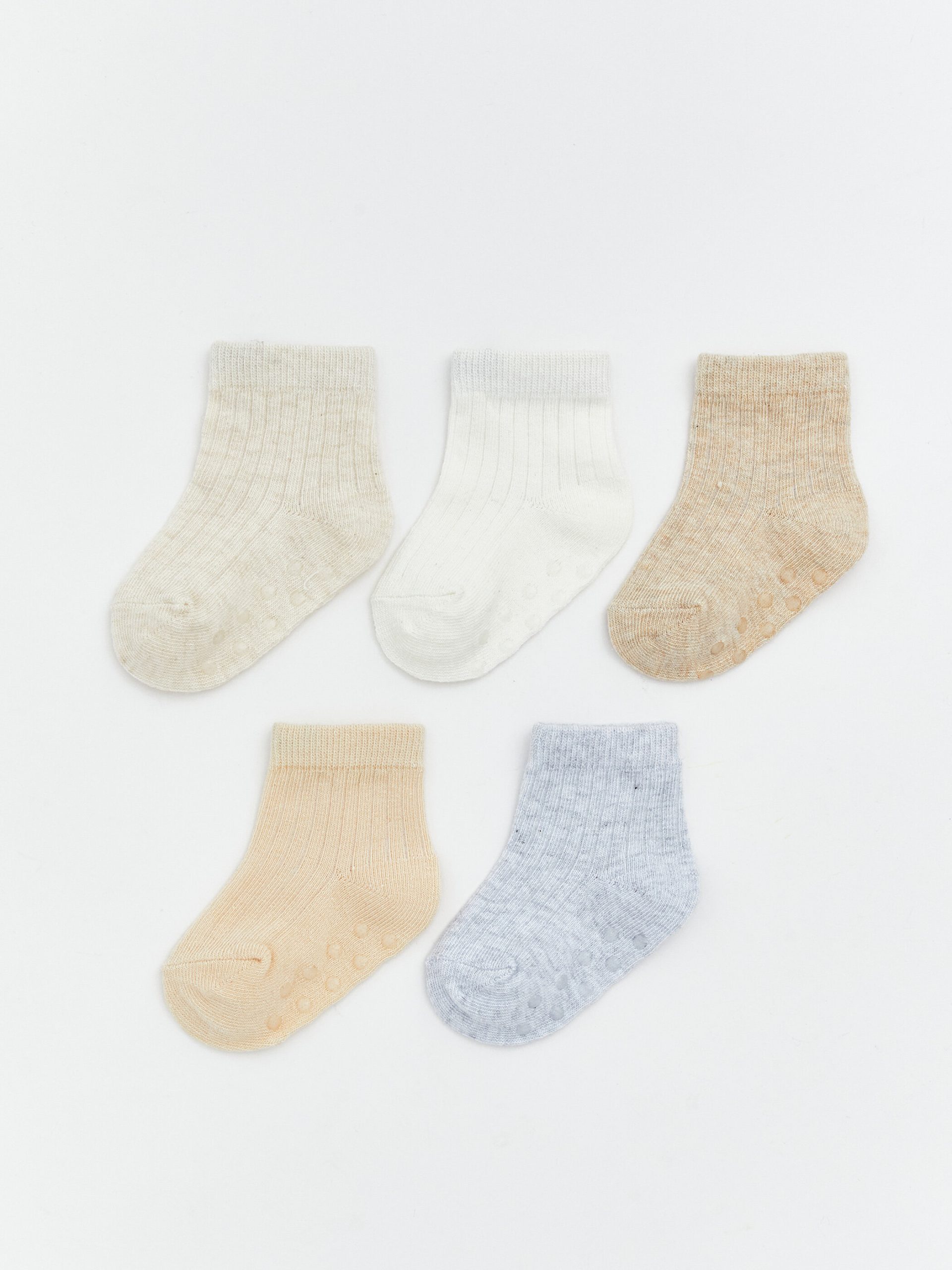 L_20261-S61974Z1-D5H_A.jpg Basic Baby Boys' Ankle Socks 5 Pack - Image 1