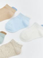 Basic Baby Boys Bootie Socks 5 Pack - Image 2