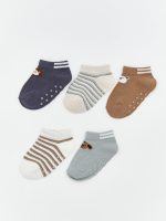 Patterned Baby Boys' Ankle Socks 5 Pack