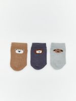 Patterned Baby Boys' Ankle Socks 5 Pack - Image 3