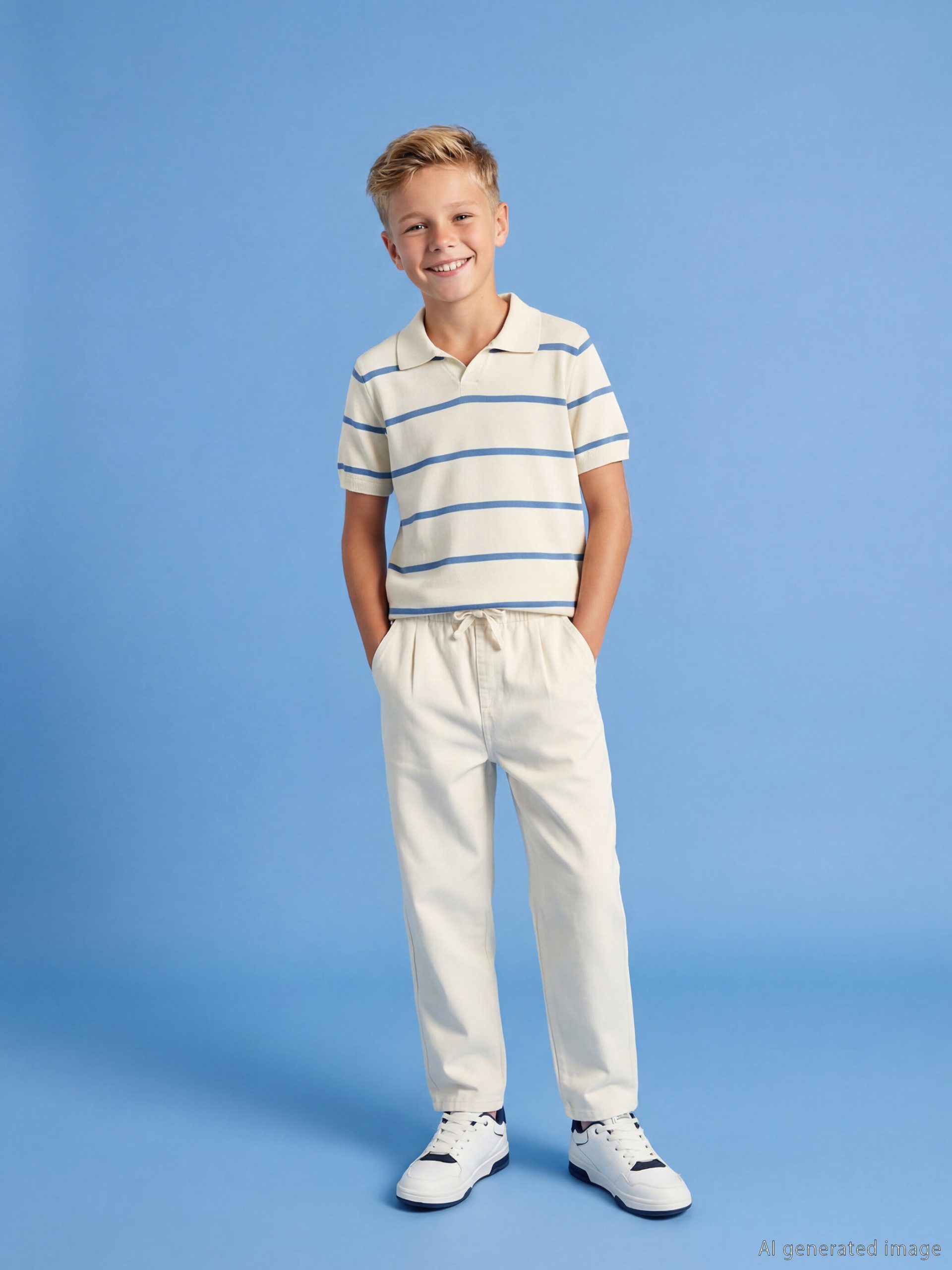 Boys' Elastic Waist Trousers