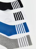 Boys' Striped Ankle Socks, Set of Seven - Image 2