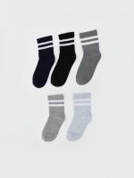 Striped Boys' Ankle Socks, Pack of 5
