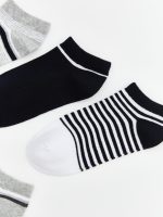Striped Boys' Trainer Socks 5 Pack - Image 2