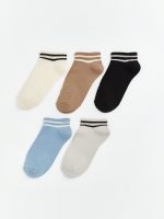 Striped Boy Trainer Socks 5-Pack