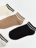 Striped Boy Trainer Socks 5-Pack - Image 2
