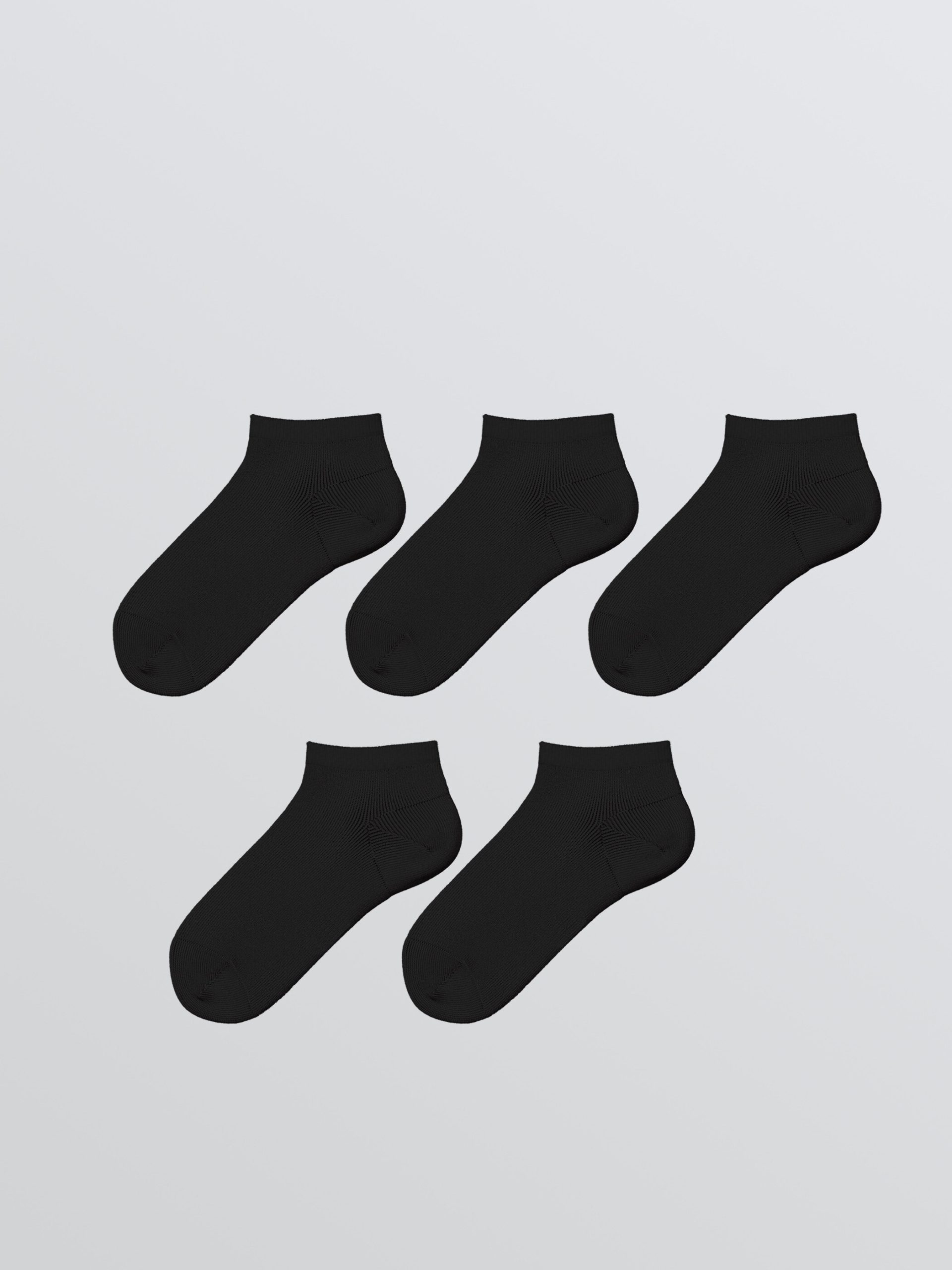 Basic Boys' Trainer Socks 5 Pack