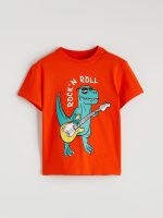 Crew Neck Printed Boys' T-Shirt - Image 2