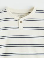 Crew Neck Striped Boy's T-Shirt - Image 2