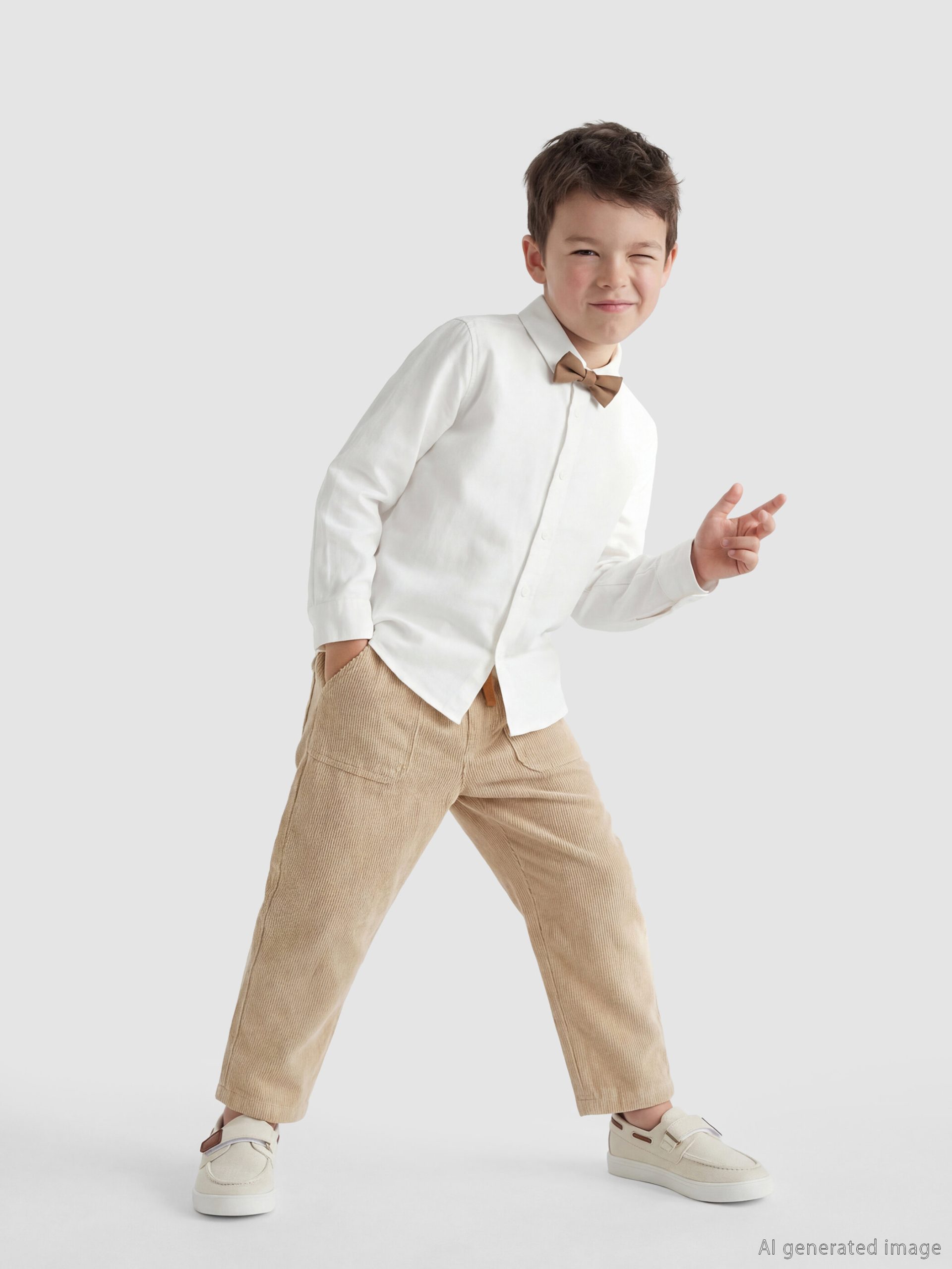 Linen-Look Boys' Trousers