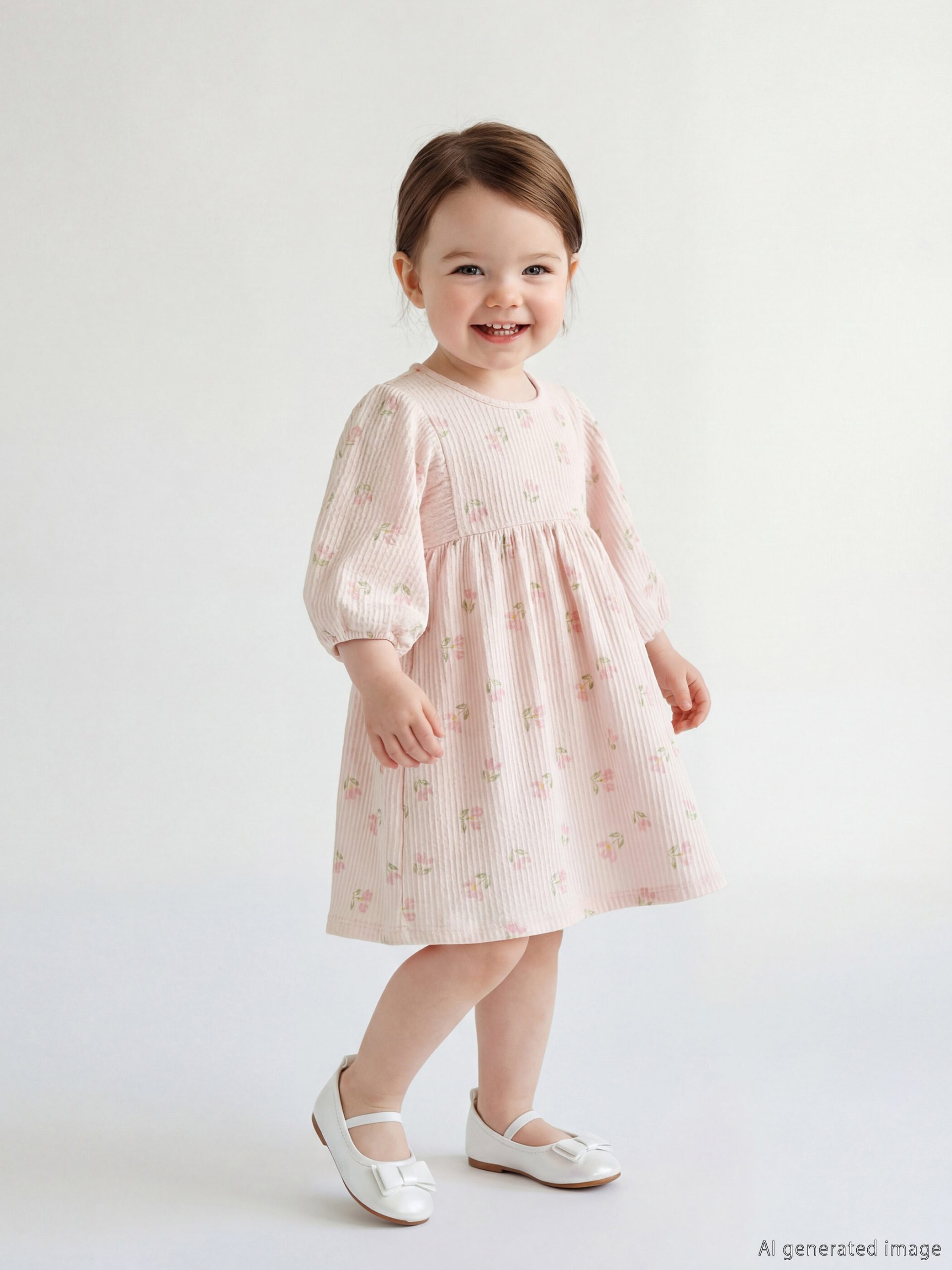 Floral Ruffled Baby Girls' Dress