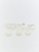 Baby Girl Bootie Socks - Set of Three
