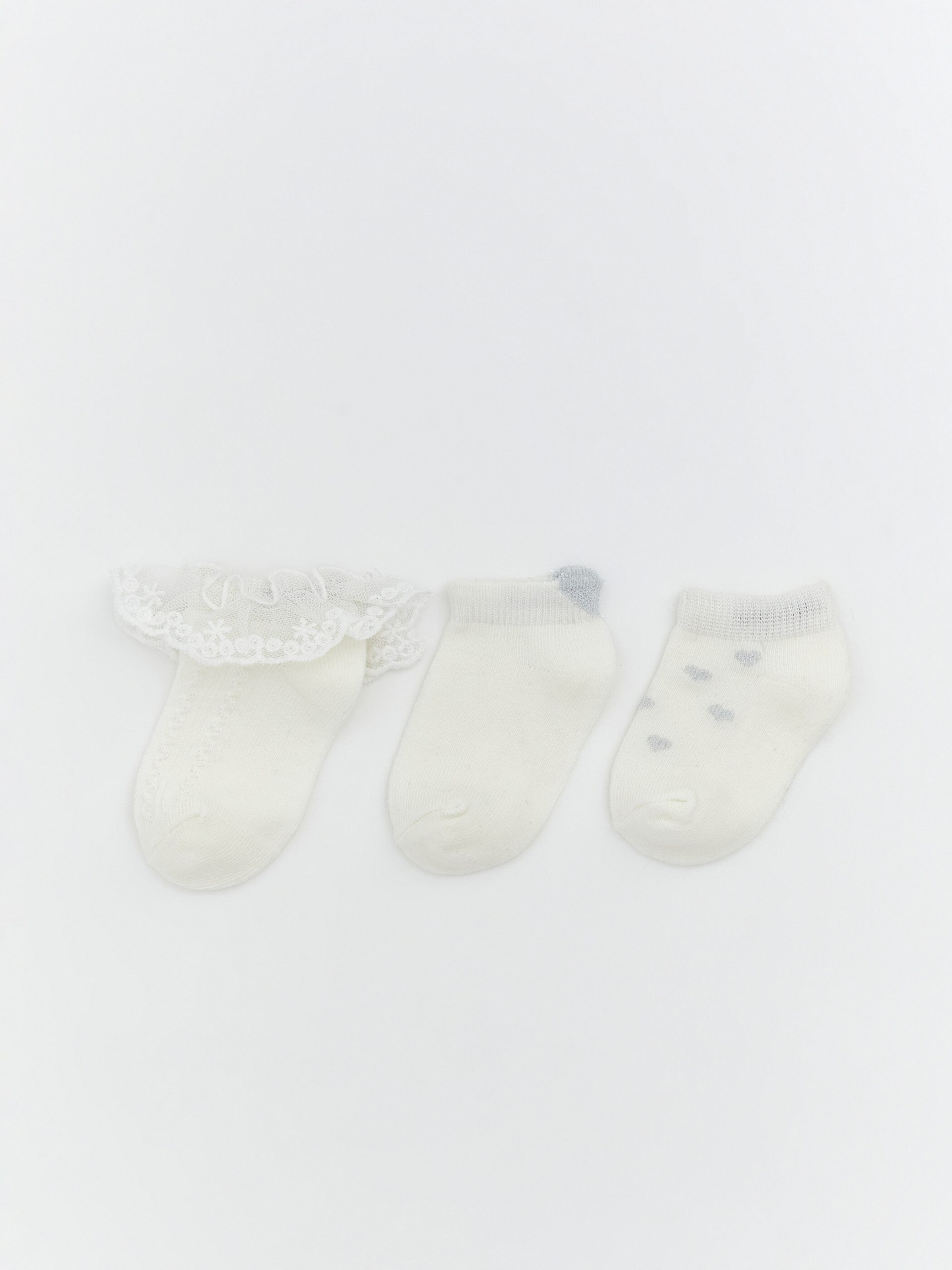 L_20261-S66659Z1-FDU_A.jpg Baby Girl Bootie Socks - Set of Three - Image 1
