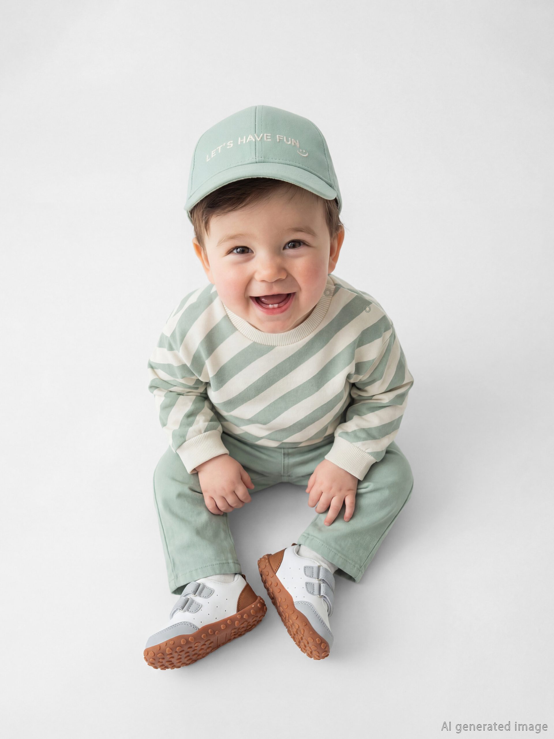 Embroidered Text Baby Boys' Baseball Cap