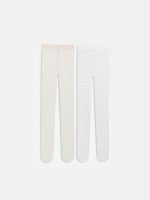 Polka Dot Baby Girls' Thin Tights 2 Pack