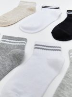 Girls' Striped Ankle Socks, 7-Pack - Image 2