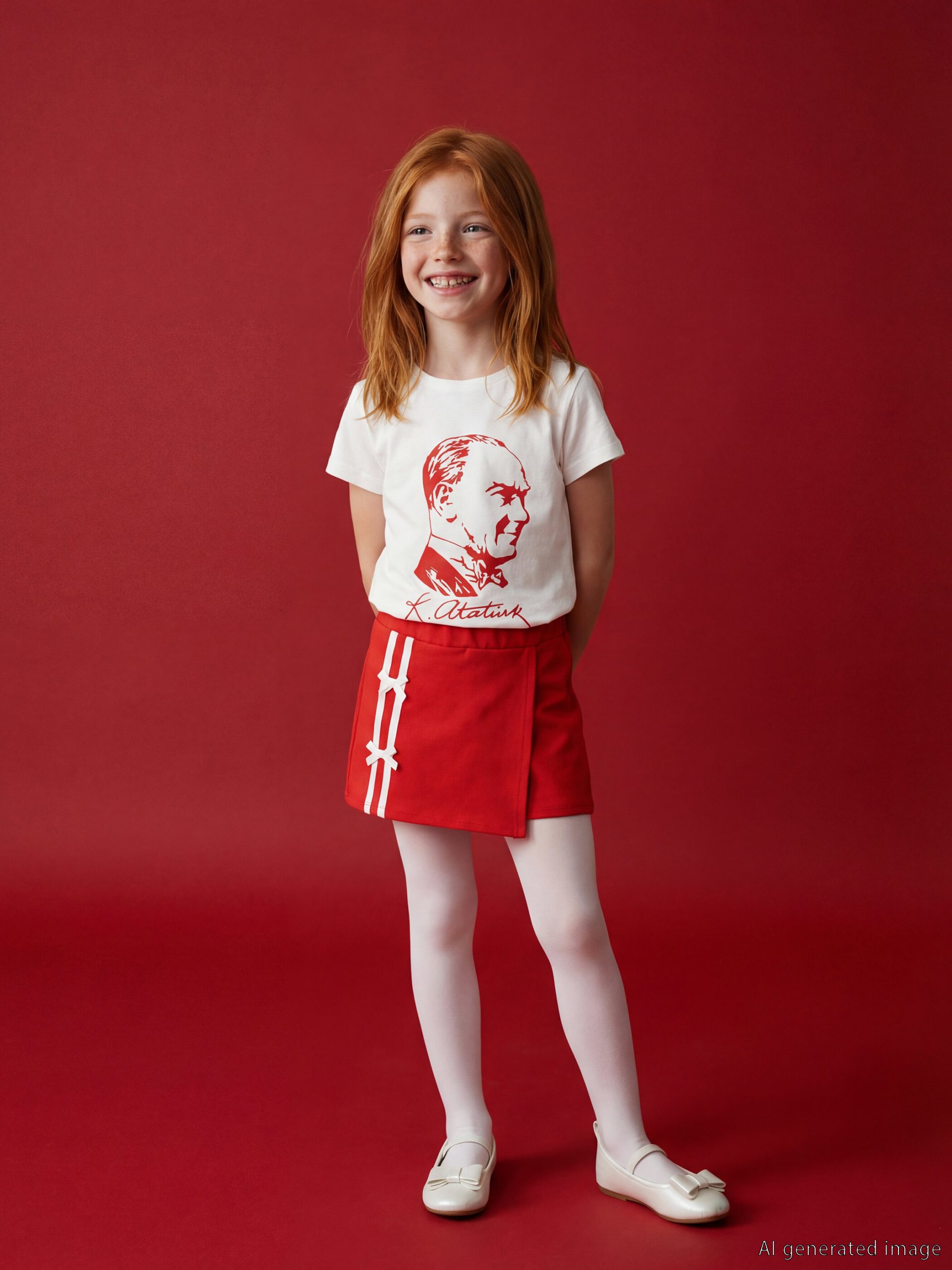 Striped Girls' Skort