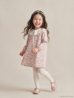 Floral Peter Pan Collar Dress for Girls
