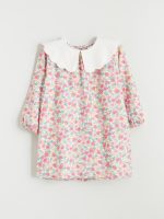 Floral Peter Pan Collar Dress for Girls - Image 2
